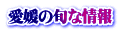 愛媛の旬な情報